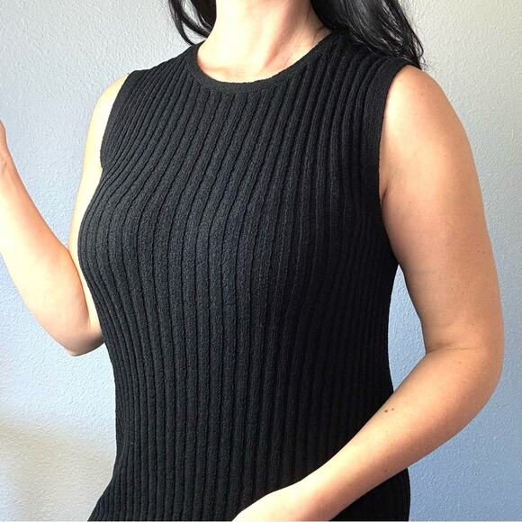 New JAMES PERSE Black Sweater Dress Size 4/ US XL - Picture 4 of 7